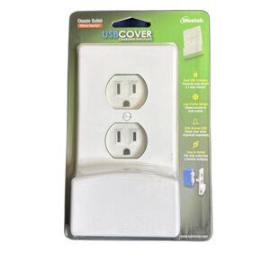 Westek USB Charger  Electric Outlet Cover white